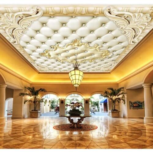 Custom Any Size 3D Wall Mural Wallpaper yellow Ceiling Murals Living Room Sofa Bedroom Backdrop Wallpaper Painting