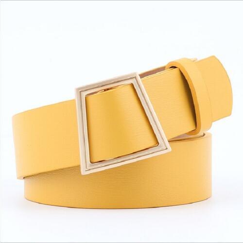 2018 New pu Leather Belts for women jeans pin buckle gold black luxury punk wide waist belt strap waistband dress wear for lady