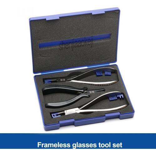 New Rimless Disassembly Pliers Set Loaded tongs/Demolition tongs/Cutting pliers set Glasses equipment Eyeglass Plier Tool Kit