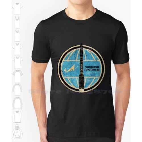 Proton-M Rocket Badge - Roscosmos Cool Design Trendy T-Shirt Tee Protonm Proton Proton S Roscosmos Exploration Space Vintage