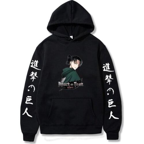 Attack On Titan Hip Hop Hoodies Japanese Daily Casual Fashion Designer Streetwear Sweatshirt Men Women Pullover