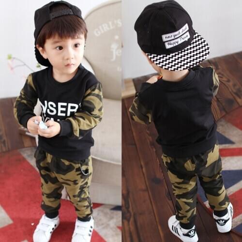 Spring autumn boys clothing set kids clothes sets children boys casual cotton 2pcs jackets+pants boys fashion outfit