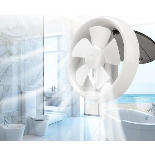 6inch Exhaust Fan 220V High quality Ventilator Low Noise Cool Round Glass Window Bathroom Exhaust Fan Easy to clean for Daily