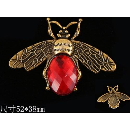 Factory sale color diamond pendant insect fashion jewelry women silver pendant
