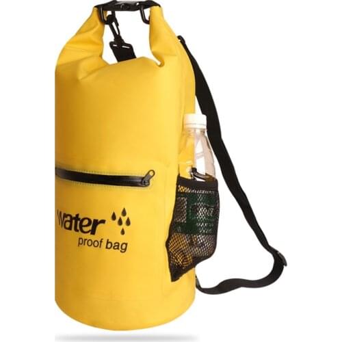 10L 20L Barrel Inflatable Waterproof Dry Bag Open Water Swim Boating Kayak Floating Storage Backpack Foldable Ocean Pack