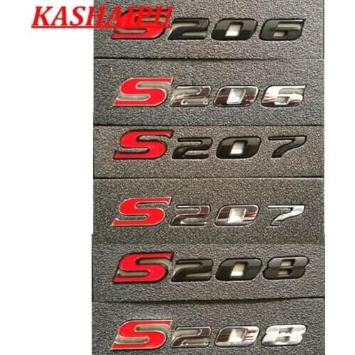 1x High Quality Chrome Car Letter Text S206 S207 S208 Emblem Badge Decal Fits For Subaru Impreza WRX STI Trunk