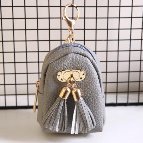 30PCS / LOT Women Tassel Zipper Purse Cute Wallet Buckle Mini Zero Purse Coin Bag Small Schoolbag Key Storage Bag