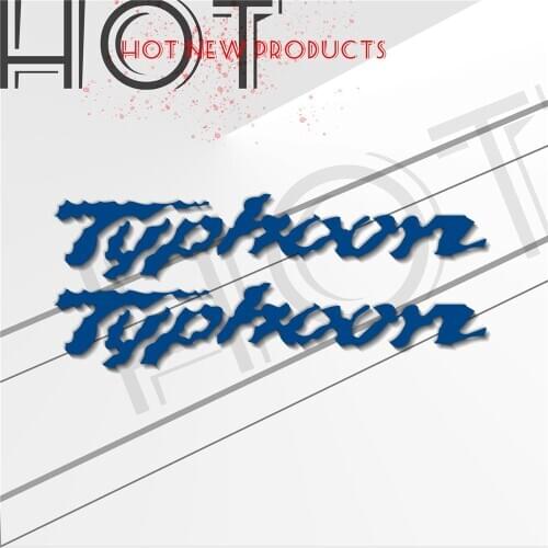 Motorcycle sticker accessories bike Fuel tank Wheels helmet notebook Luggage reflective MOTO sign sticker For typhoon Tyiphoon