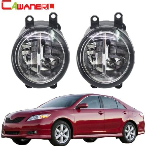 Cawanerl For Toyota Camry 2007-2012 H11 Car Accessories LED Fog Light Bulb 4000LM White 6000K DRL Daytime Running Lamp 12V