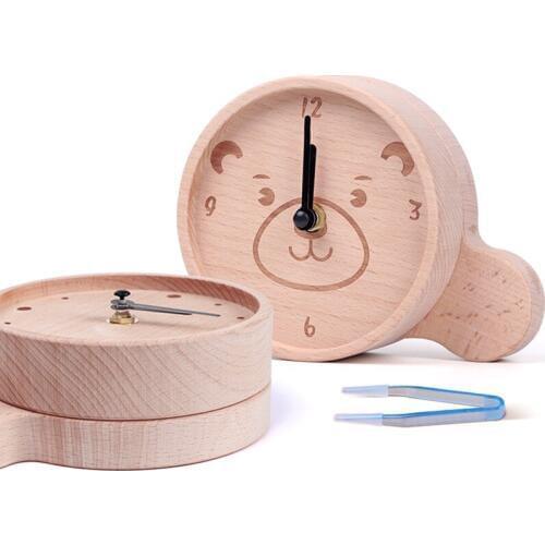 Tooth House Wooden Clock Boys and Girls Baby Fetal Deciduous Tooth Box Childrens Fetal Hair Tooth Storage Box Gift P169