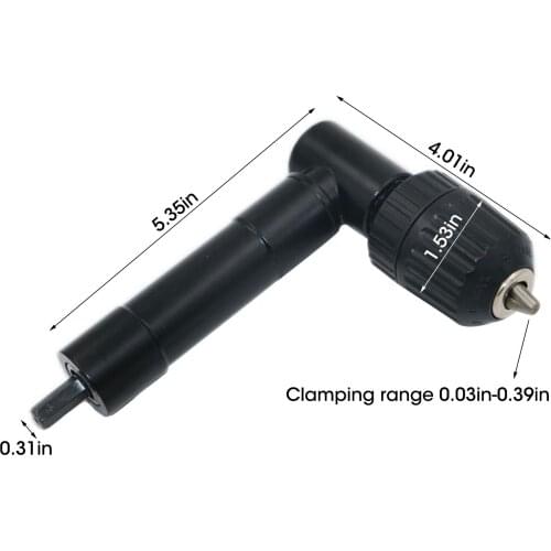 90 degree right angle electric drill angle 8Mm hexagonal shank turning device elbow extension three-jaw chuck corner drill bit