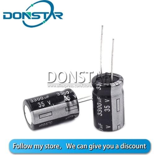 5PCS 35V 3300UF Electrolytic Capacitor 3300UF 35V 16*25MM Aluminium Electrolytic Capacitor