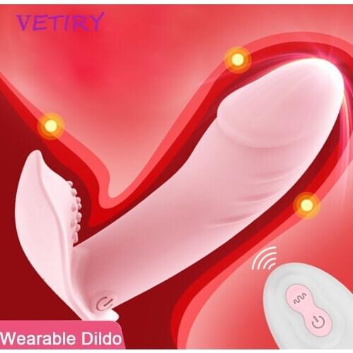 10 Speeds Wearable Butterfly Dildo Vibrator Panties Vibrating Clitoris Stimulator G Spot Remote Control Sex Toys for Women