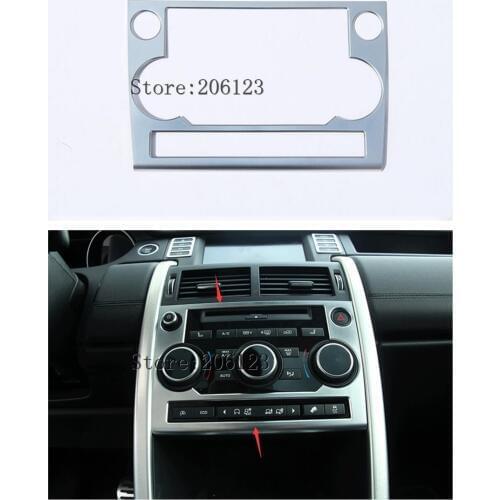 Chrome Car Center Console CD Audio Panel Cover Frame Trim For Land Rover Discovery Sport 2015 2016 2017 Accessories Car Styling