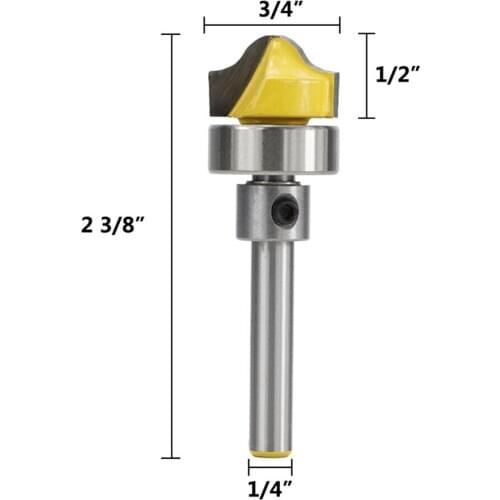 Faux ogee groove panel router bit milling cutter carbide end mill 1/4 shank (6.35mm) shank