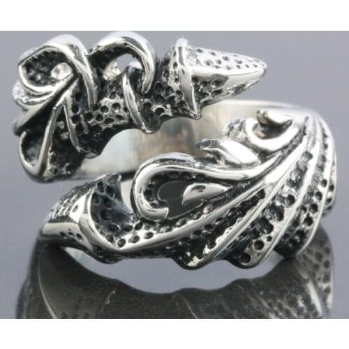 Punk Gothic Style Rings For Men Women Stainless Steel Finger Ring Hip Hop Personality Rings Gift