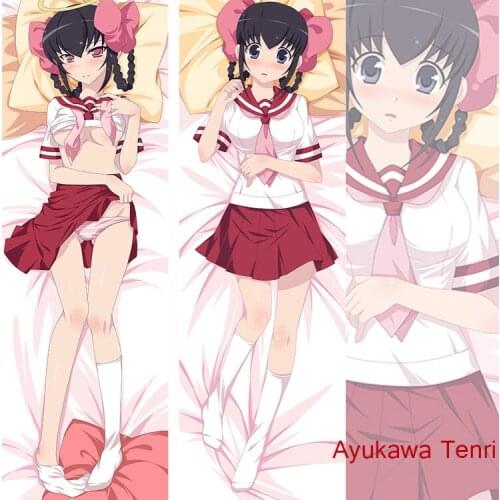 Cute Japanese Anime Pillowcase Kami nomi zo Shiru Sekai Ayukawa Tenri Lovely decorative Hugging Body Pillow Case