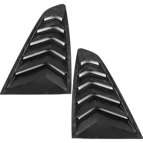 Pair For Mustang 2015 2016 2017 ABS Carbon Fiber Grain Side Window Rear Fender Air Intake Trims Vent