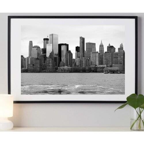 New York City Photography Poster Manhattan Photo Art Canvas Prints Black White Wall Art Painting Wall Picture Decor for Home