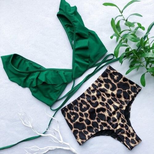 SAY MORNING Leopard Swimwear