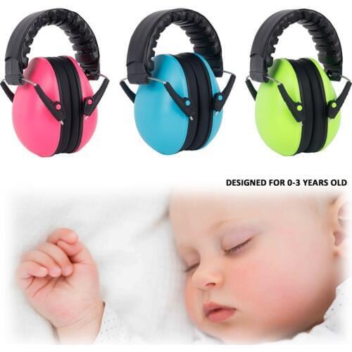 0-3 Years Kids Anti-Noise Head Earmuffs Adjustable Children Ear Protector For Sleeping Noise-Insulation Hearing Safe Protection