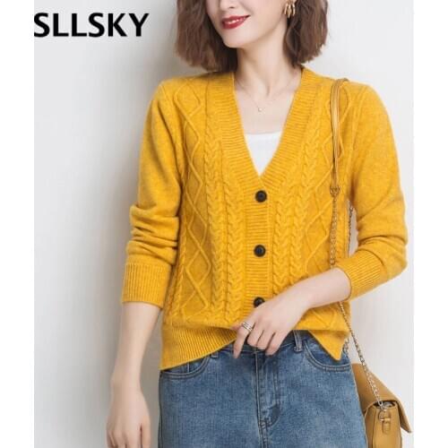 Женские повседневные кардиганы SLLSKY China At AliExpress