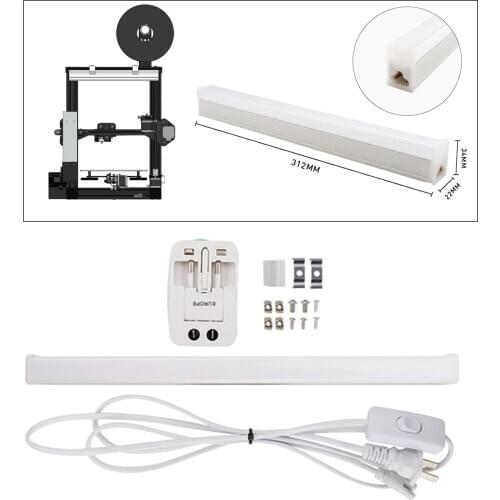 LED Tube Night Light Kit with Switch Cable for CR-10 CR10S CR-10 5S CR-10 MINI ENDER-3 PRO ENDER-3 V2 3D Printer Accessories