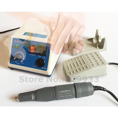 High Quality Saeyang ESCORT-III + H37L1 35K RPM Marathon Micromotor Handpiece Dremel for Lab, carve wood, bones, Jewelry & Watch