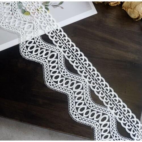 High-quality lace water-soluble cotton embroidery lace accessories DIY dress skirt sleeves decorative lace fabric