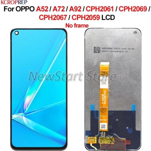 For Oppo A52 A72 A92 LCD Display Touch Screen Digitizer Assembly For Oppo CPH2061 CPH2069 CPH2067 CPH2059 lcd Replacement Parts