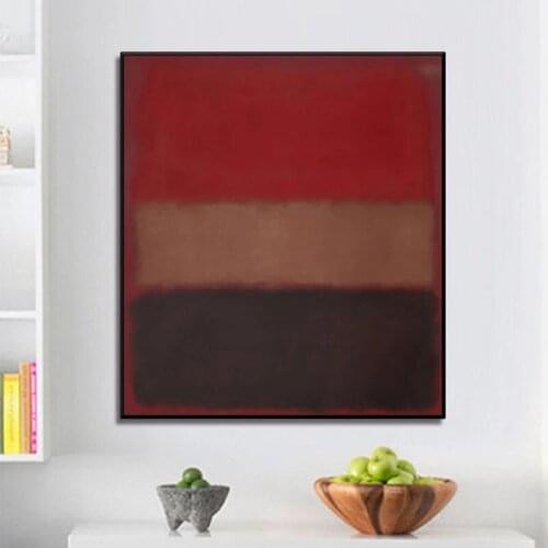 100% Hand Painted Abstract Oil Painting Wall Art Red Black Yellow Modern On Canvas For Living Room Picture Minimalist Decorative