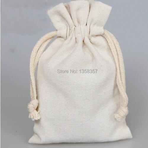 100pcs/lot wholesale jute/linen/flax drawstring gift bags for cosmetic/jade/bracelet packaging,Size be customized,Various colors