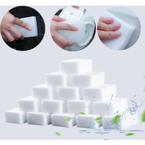 20 Pcs White Multi-functional Melamine Sponge Magic Sponge Eraser Cleaner Cleaning Sponges For Kitchen Bathroom Cleaning Tools