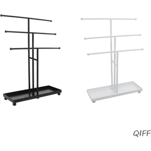 Metal 3 Tier Tabletop Bracelet & Necklace Jewelry necklace Organizer Display Tree jewelry holder jewelry organizer