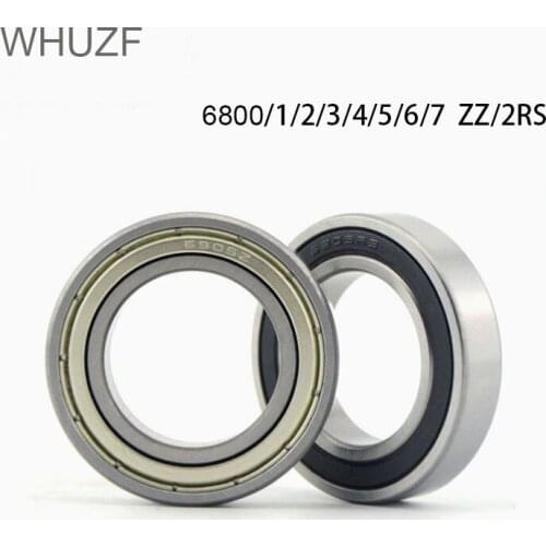 5pcs 6800 6801 6802 6803 6804 6805 6806 2RS RS ZZ 2Z Rubber Sealed Steel Cover Deep Groove Ball Bearing Miniature Bearing Good