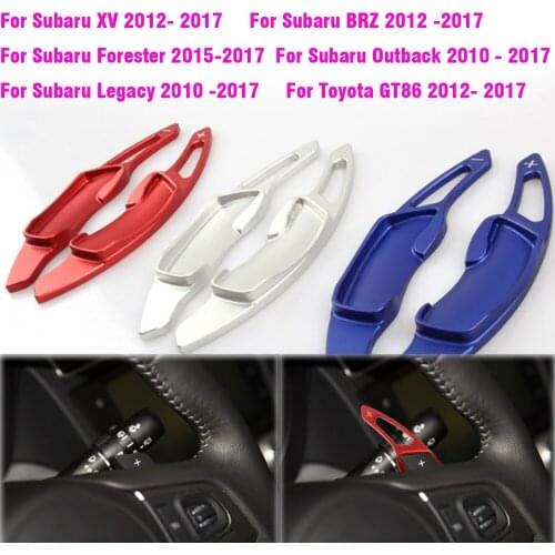Aluminum Steering Wheel Shift Paddle Shifter Extension For Subaru Legacy WRX STI Forester Impreza XV Outback Accessories
