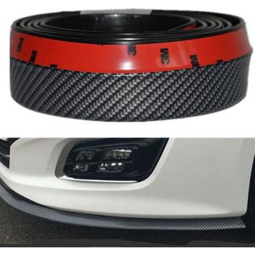 Car styling rubber skirt carbon front lip bumper decoration for Toyota avensis Corolla Prius RAV4 Camry Reiz Venza Highlander