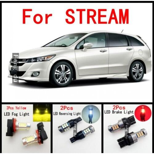 2pcs For Honda STREAM LED High Car Turn Signal Light Reversing Light Fog Light Brake Light Running Light decoration Bulb