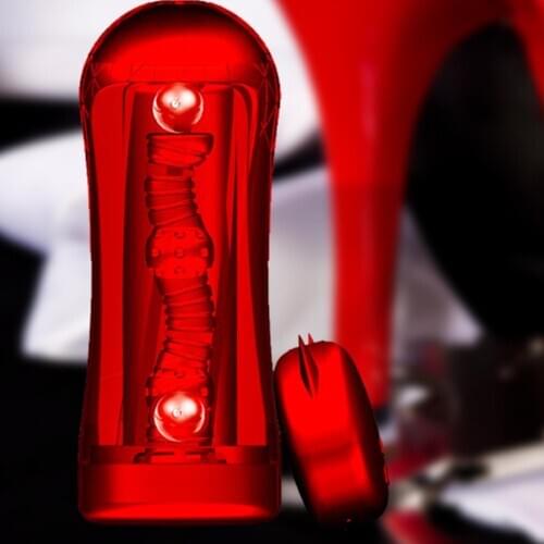 Wireless Remote Control Masturbator Cup Penis Pump Vibrator Stimulator Sex Toy Durable Easy to Clean