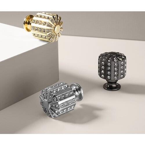 Crystal Diamond Cabinet Drawer Door Knobs Kitchen Closet Cupboard Drawer Handle Pulls Bathroom Furniture Handle DIY Home Decor