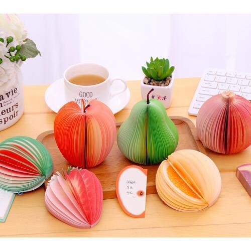 Kawaii Stationery Fruit Shape Note Paper 2 PCS/Lot Large Cute Memo Pad