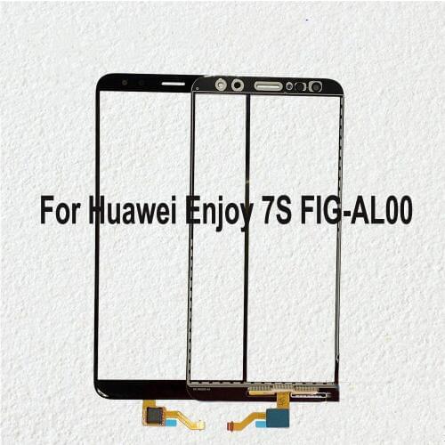 New For Huawei Enjoy 7S 7 S Enjoy7s FIG-AL00 panel sensor digitizer Display front glass lens With Flex Cable