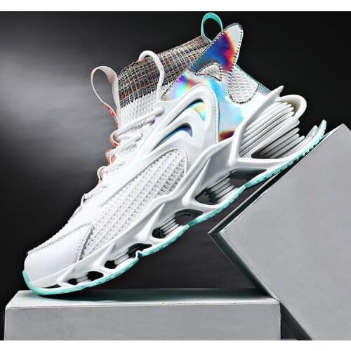 New Blade Sock Sneakers Hollow Sole Men Casual Shoes Breathable Cushioning Street Zapatillas High Quality Outdoor Jogging Zapato