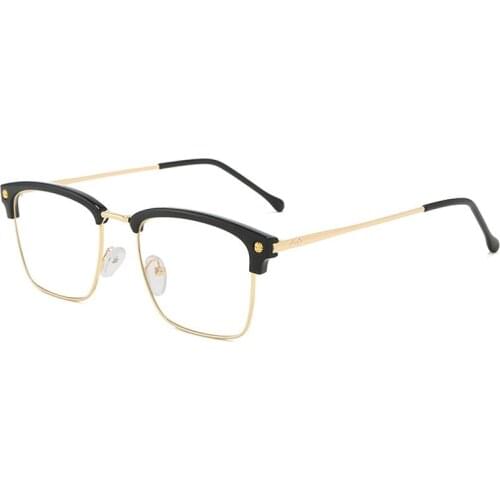 DOISYER New anti - blue - ray square flat - light mirror simple glass frame decoration fashion retro trend glasses