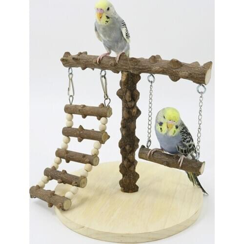 Parrot Pepper Game Rack Bird Toy Training Stand Playground Climbing Ladder Swing