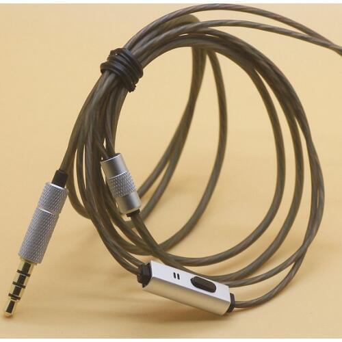 Diy earphone wire with mic Fully compatible 32core 1.2meter