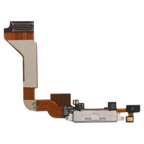 Charging connector for Apple Iphone 4 white Flex Flat charge port replacement
