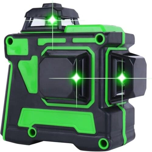 Laser Level 12 Lines 3D Self-Leveling 360 Laser Level Tripod Horizontal And Vertical Cross Green Laser Beam Line Level Tools