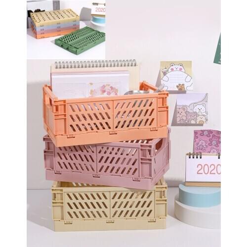 Foldable storage basket Sundries Storage Baskets Cosmetics stationery storage Toy Organization Home Storage & Organization