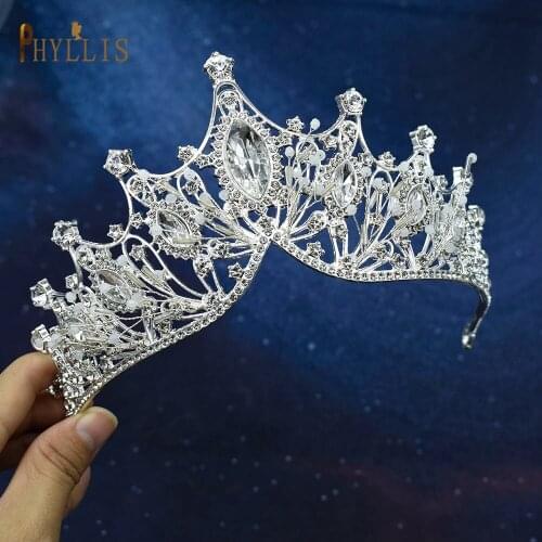 A58 Wedding Tiaras and Crown Bridal Headwear Royal Trendy Headband Baroque Hair Accessories Wholesale Luxurious Bride Headpiece